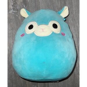 Kellytoy Squishmallow Blue Teal Llama Plush Stuffed Animal 8" Tall